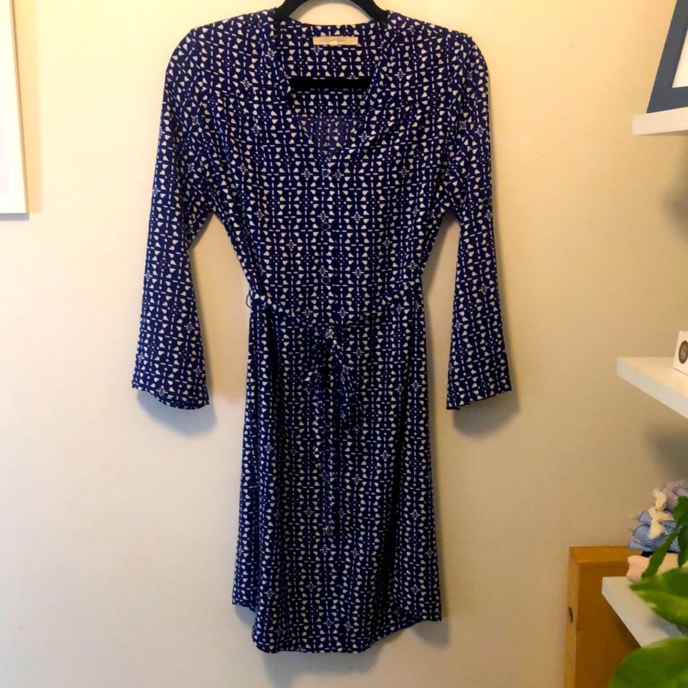 Patterned Shirt Dress